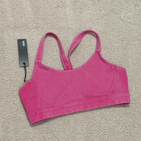 Mineral Wash Podium Bra Pink Peacock, Small, NWT, Soul by SoulCycle - Picture 4 of 5